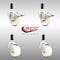 Service Caster 3 Inch 316SS Nylon Swivel 1-1/8 Inch Expanding Stem Caster Lock Brake SCC, 2PK SCC-SS316TTLEX20S314-NYS-2-S-2-118 - alternate 2